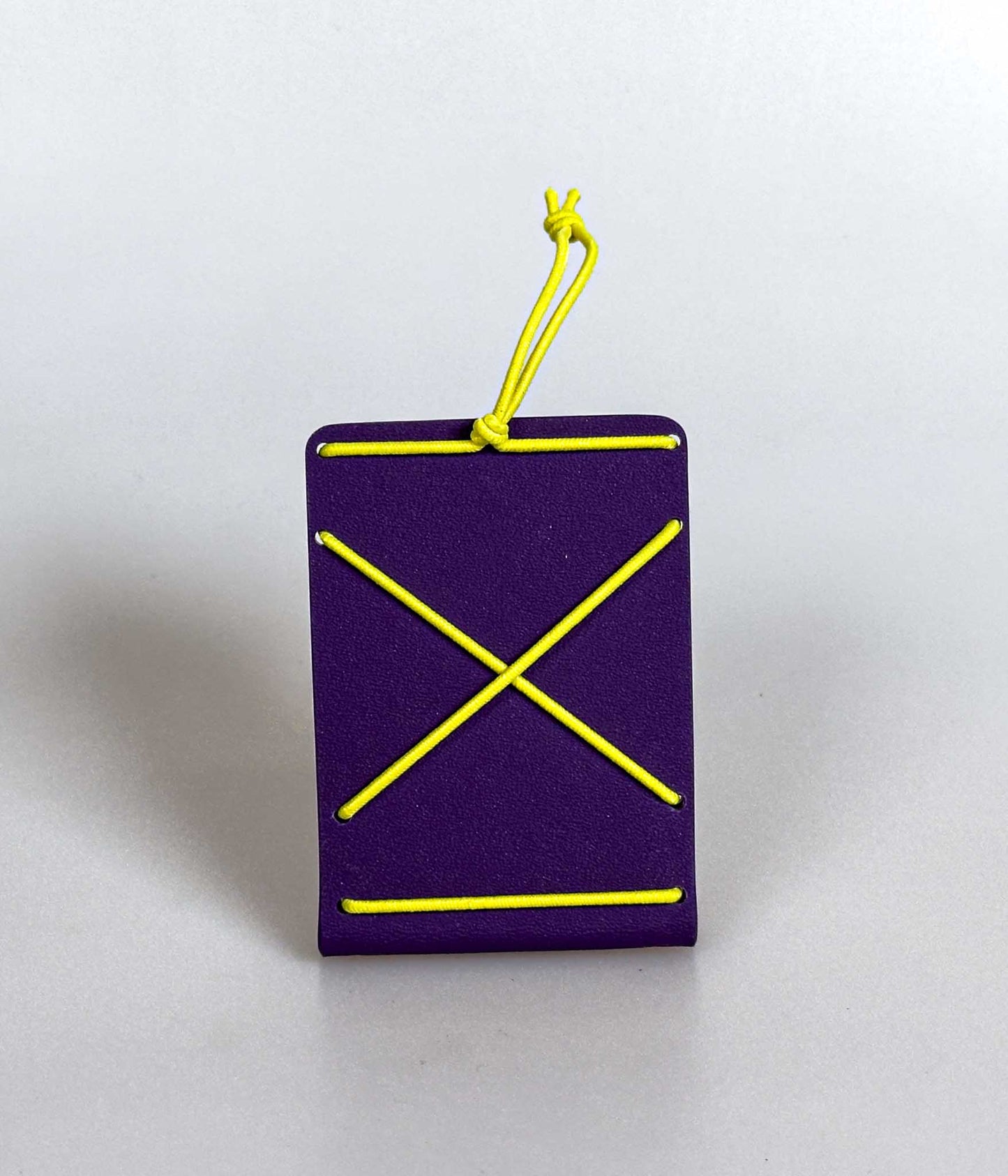 Bungee Mini Cardholder -Purple and Yellow