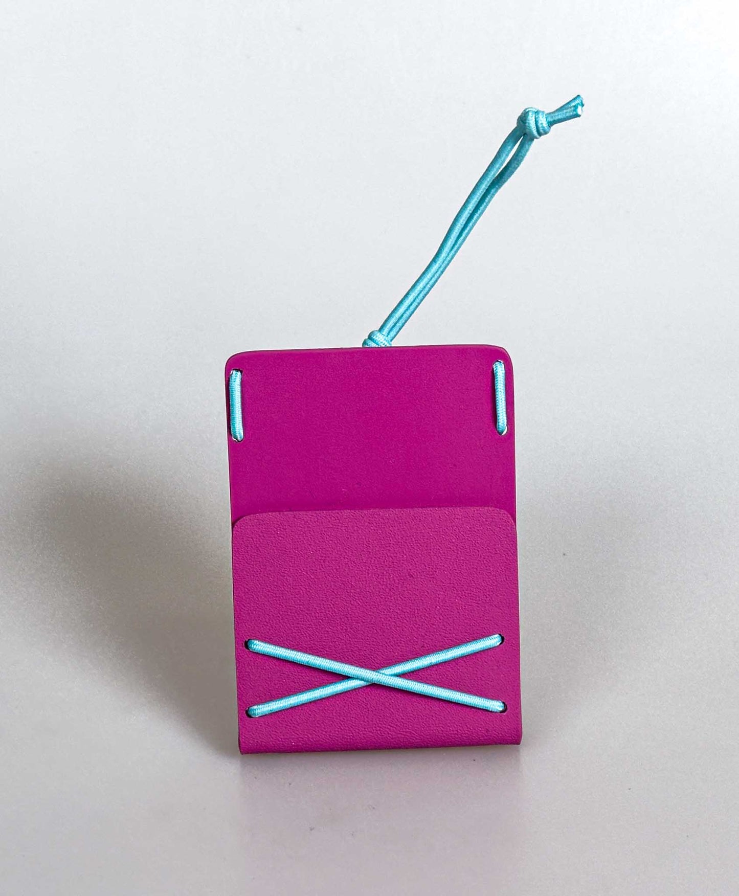 Bungee Mini Cardholder -Dessert Warrior / Pink and Tiffany