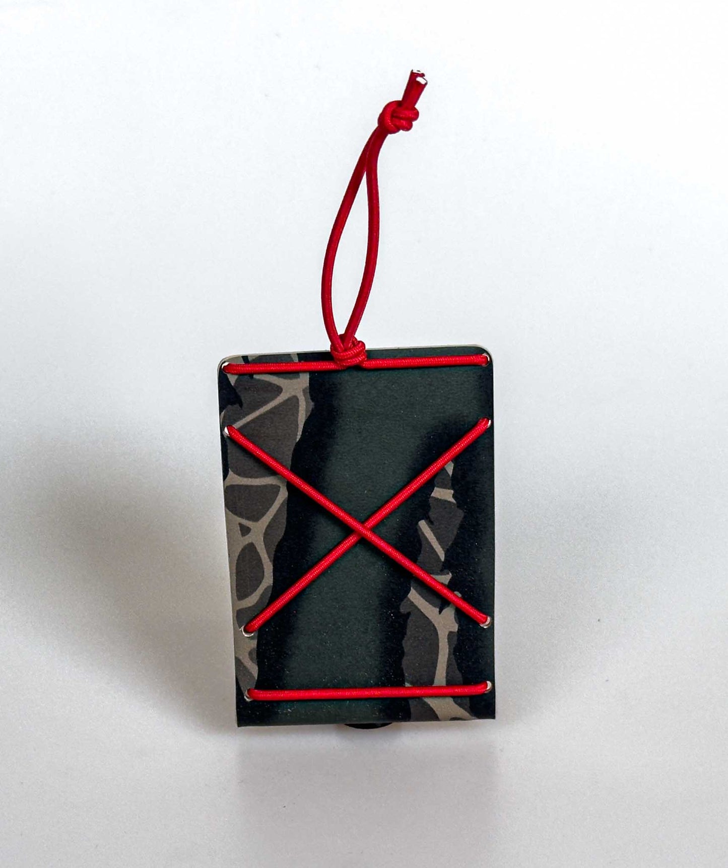 Bungee Mini Cardholder -Riptile Camo and Red