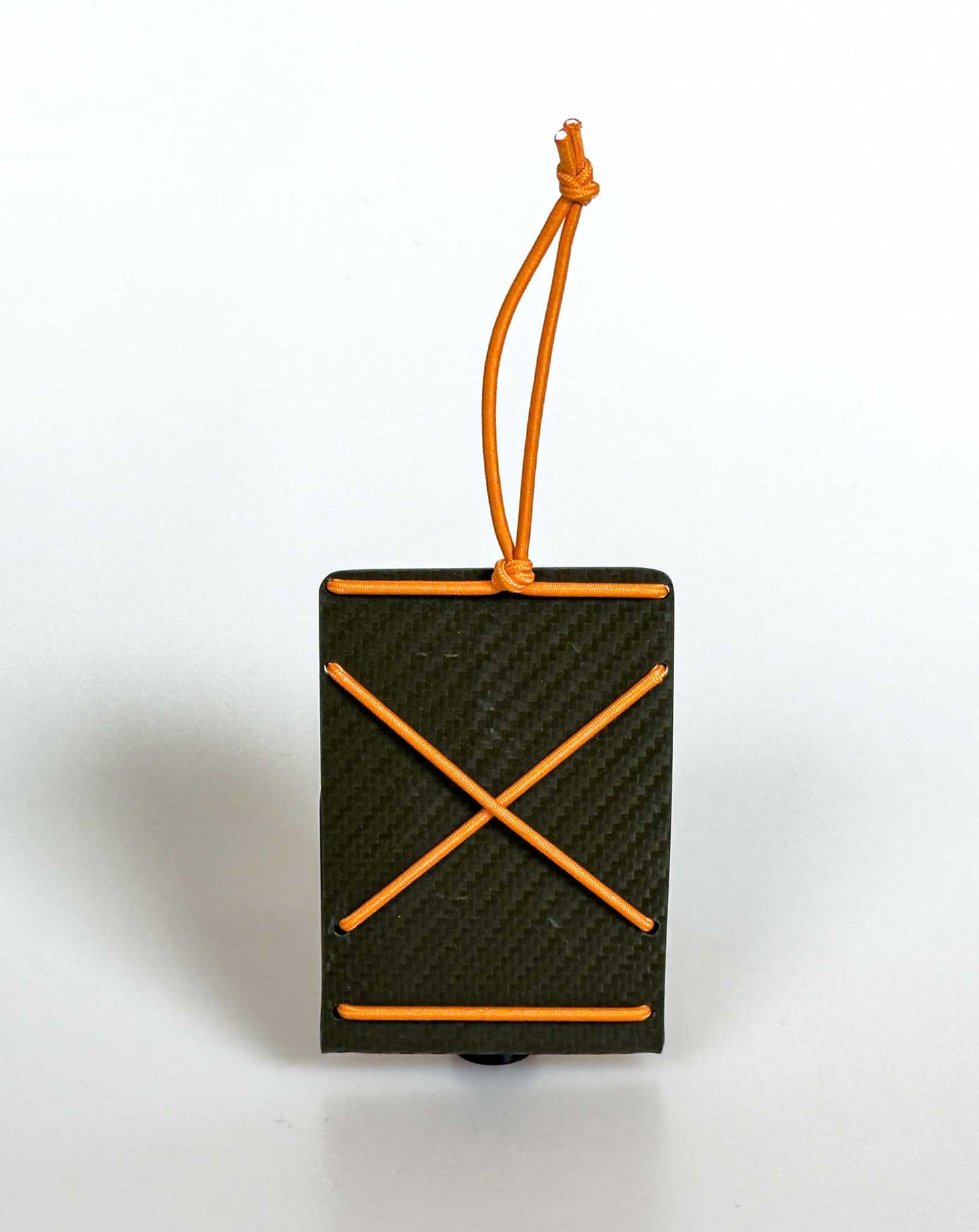 Bungee Mini Cardholder -Olivegreen Carbon and Orange
