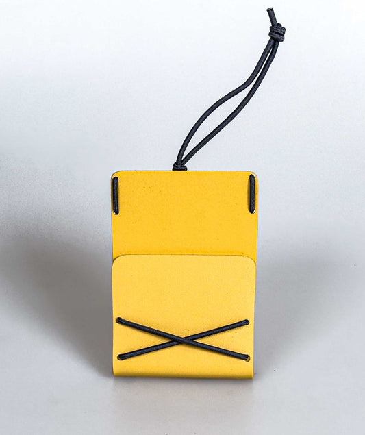 Bungee Mini Cardholder -Yellow and Gray