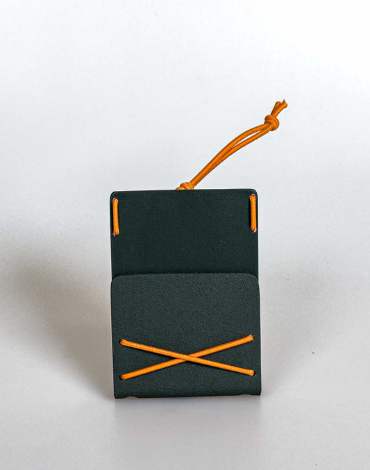 Bungee Mini Cardholder -Olivegreen and Orange